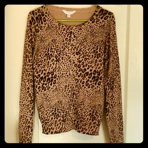 Leopard print cardigan